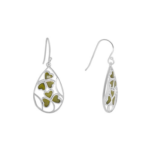 The Connemara Souvenir Inlaid Earrings 4cm x 2cm
