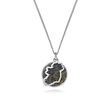 Trinity Marble Map Pendant Necklace