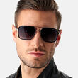 Carrera CARRERA 256/S Ruthenium Black Rectangular Sunglasses