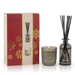 Max Benjamin French Linen Water Candle & Diffuser Gift Set