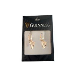 Guinness Gold Harp Drop Earrings