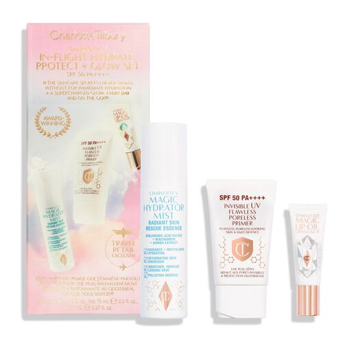 Charlotte Tilbury Charlottes In-Flight Hydrate Protect + Glow Set