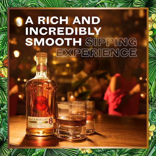 Bacardi Bacardí 8 Year Old Premium Golden Rum 1L