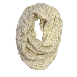 Patrick Francis Cream Aran Knitted Snood 