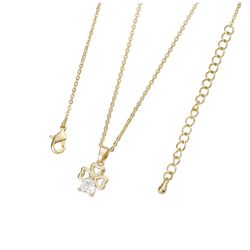 Trinity White Shamrock Pendant Necklace