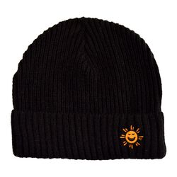 Traditional Craft Adults Black Knitted Hat