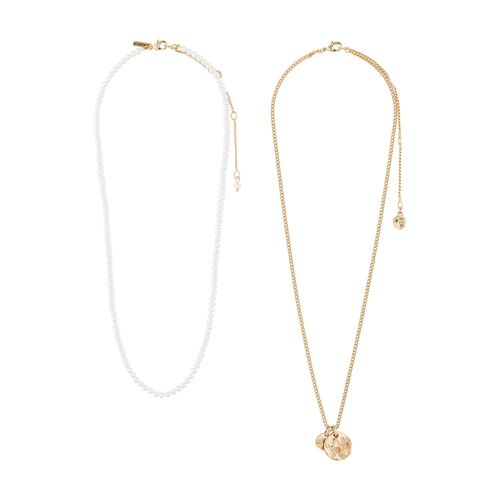 Pilgrim LENNON necklaces 2-in-one set rosegold-plated