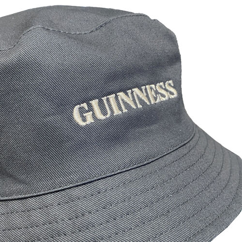 Guinness Grey & Cream Reversable Bucket Hat One Size