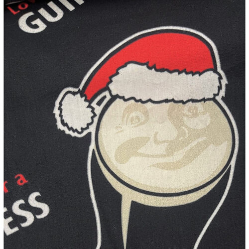 Guinness Smiley Pint Santa Shirt XS