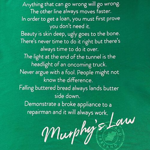 Irish Memories Ireland Blessing Shamrock T-Shirt L