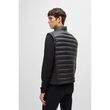 Boss Water-repellent slim-fit gilet with logo patch Black