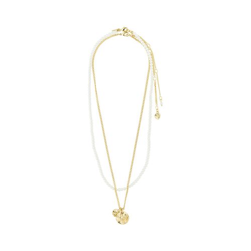 Pilgrim LENNON necklaces 2-in-one set gold-plated