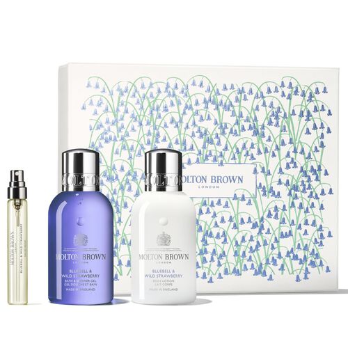 Molton  Brown Bluebell & Wild Strawberry Fragrance Layering Set