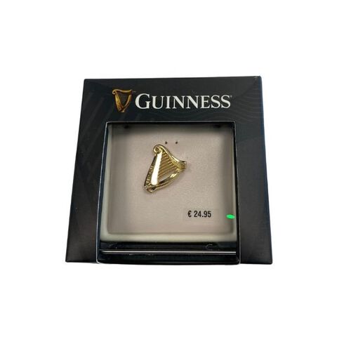 Guinness Gold Harp Clutch Pin