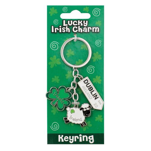 Souvenir Sheep Charm Keyring