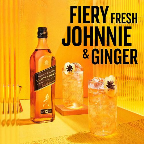 Johnnie Walker Black Blended Scotch Whisky 1L