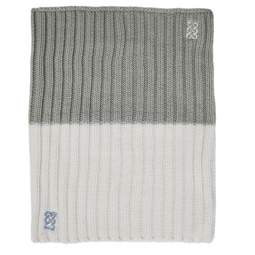 Patrick Francis Patrick Francis Taupe Cream Knit Snood One Size