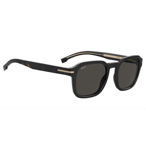 Boss BOSS 1627/S Black Rectangular Geometrical Sunglasses