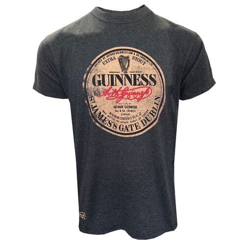 Guinness Charcoal Acid-Wash T-Shirt S