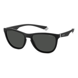 Polaroid PLD 2133/S Black Grey Rectangular Sunglasses