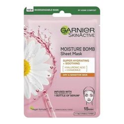 Garnier Moisture Bomb Camomile Hydrating Face Sheet Mask 28g