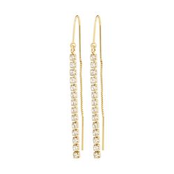 Pilgrim Maribel Recycled Crystal Earrings Gold