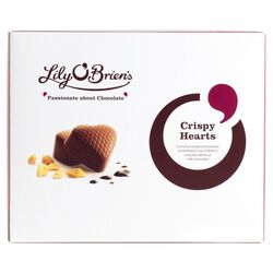 Lily O Briens Honeycomb Crispy Hearts, 10 chocolates, 137g