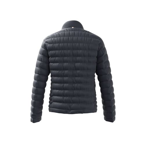Boss Water-Repellent Padded Jacket with tonal logo Dark Blue