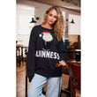 Guinness Smiley Pint Santa Hat Jumper XS