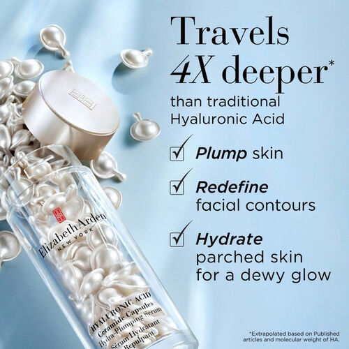 Elizabeth Arden Hyaluronic Acid Ceramide Capsules Hydra-Plumping Serum 60-Piece