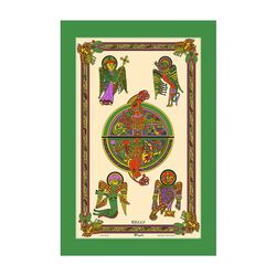 Irish Memories Natural Linen Kells Tea Towel