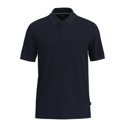 Boss Pallas Regular-fit polo shirt in cotton Dark Blue