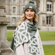 Book of Kells Celtic Thyme & Grey Reversible Scarf