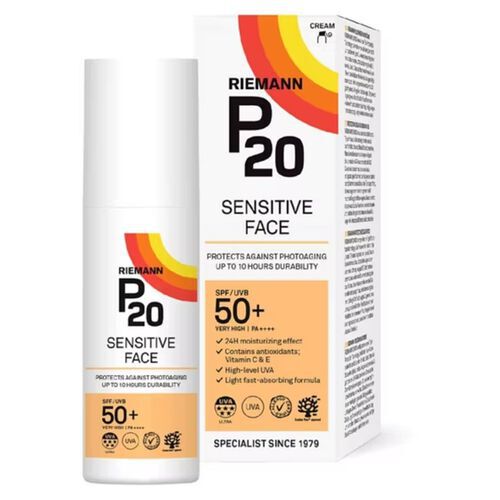 P20 P20 Sun Protection SPF50 Face Sensitive 50g