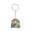 Souvenir Crystal Leprechaun Rainbow Keyring