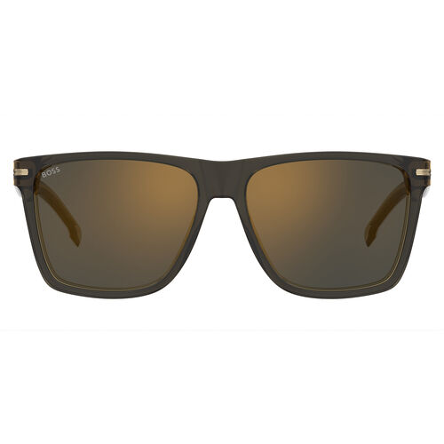 Boss BOSS 1634/S Grey Brow Rectangular Flat Top Sunglasses