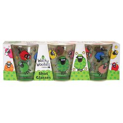 Wacky Woolies Shot Glass 3 Pack