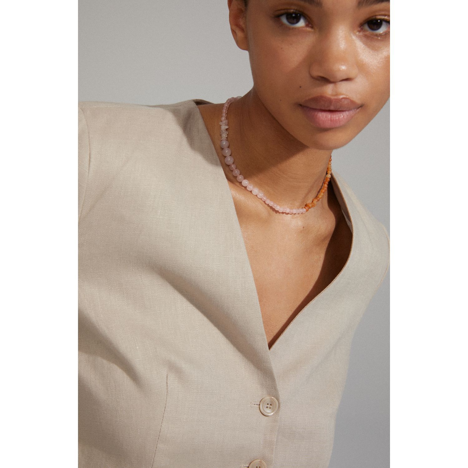 Pilgrim rose gold necklace shop