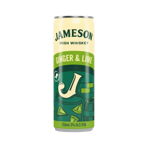 Jameson Jameson Ginger Ale & Lime can 25cl