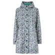 Avoca Hooded Rain Mac Blue Bird Print