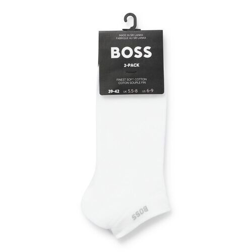 Boss Mens Socks 2 Pack White