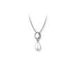 Newbridge Pearl Drop Pendant with Clear Stone