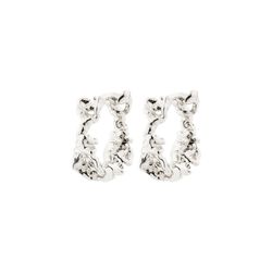  Trust Recycled Hoop Earrings Silver