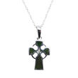 The Connemara Small Cross with Marble, Chain 24mm L x 11mm W
