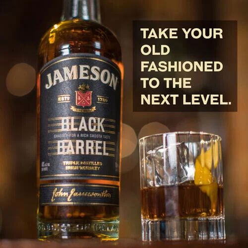 Jameson Black Barrel Glass Pack Irish Whiskey 70cl