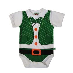 Traditional Craft Kids Leprechaun Print Baby Vest 1-2 Months