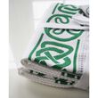 Irish Memories Cotton Shamrock Chain Waffle Tea Towel