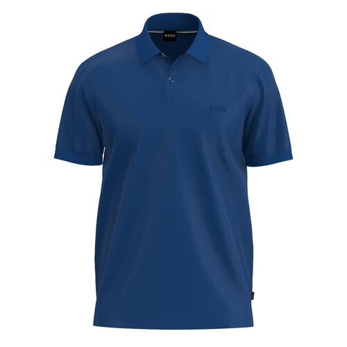 Boss Pallas Regular-fit polo shirt in cotton Blue