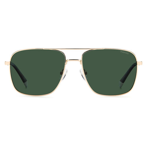 Polaroid PLD 4128/S/X Gold Rectangular Sunglasses