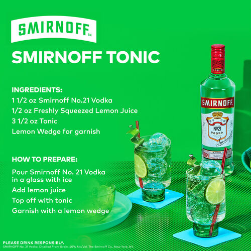 Smirnoff No. 21 Vodka  1L